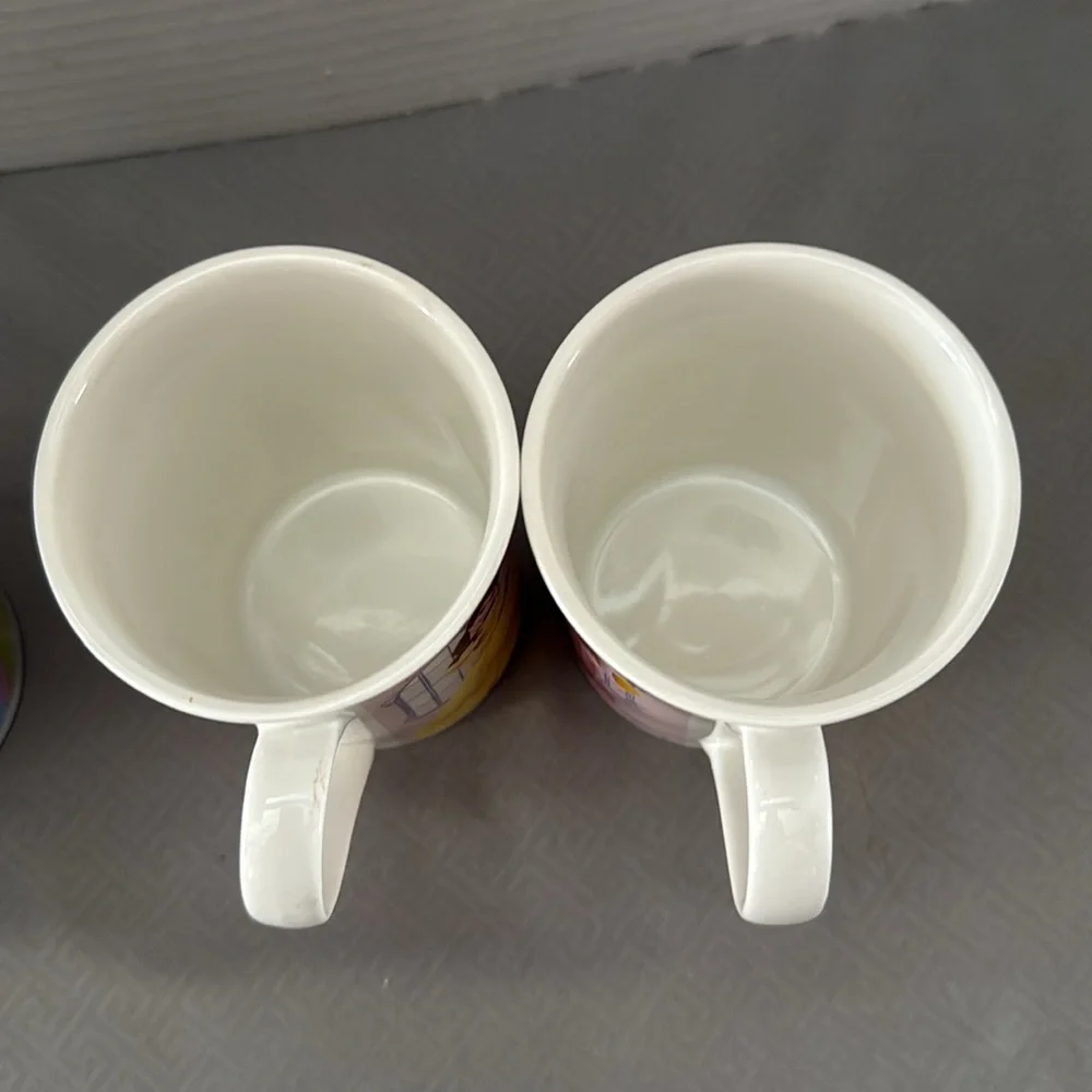 Disney Princess Character Mugs Cups Multicolor Ceramic Fun Collectible  Lot of 3